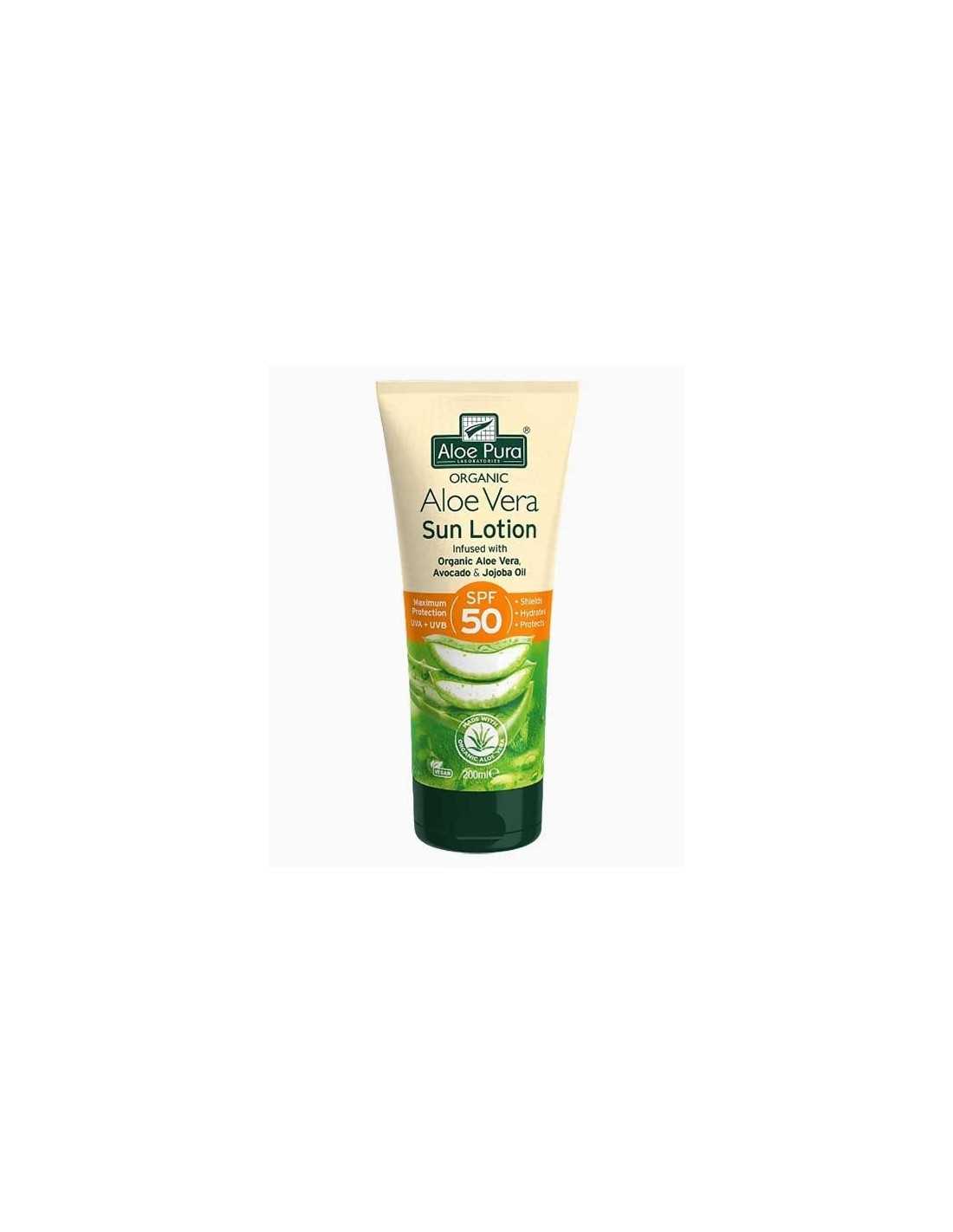 Optima Aloe Pura Organic Aloe Vera Sun Lotion