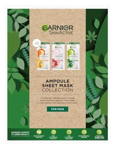 Skin Active Ampoule Sheet Mask Collection For Face